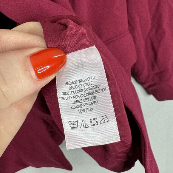 Jessica London Womens Jacket 28W Pink Single Button Knit Blazer Comfy Romantic - Picture 13 of 13